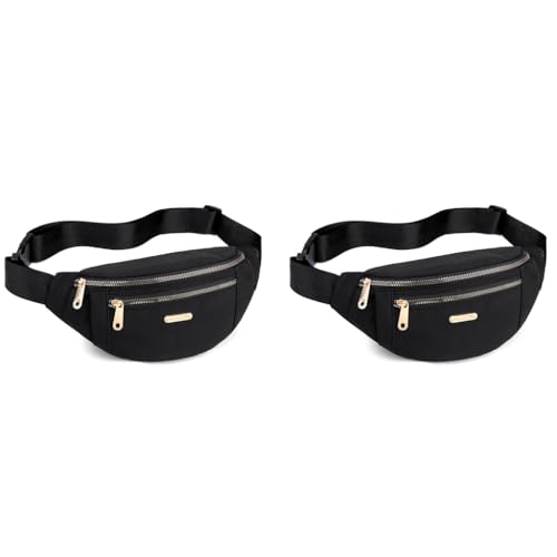 PALAY® Waist Bags for Women Girls Adjustable Strap Stylish Bumbag Chest Bag Waterproof Fanny Oxford Cloth Pack Outdoor Hiking Running Travel 2PCS PALAY® Waist Bags for Women Girls Adjustable Strap Stylish Bumbag Chest Bag Waterproof Fanny Oxford Cloth Pack Outdoor Hiking Running Travel 2PCS